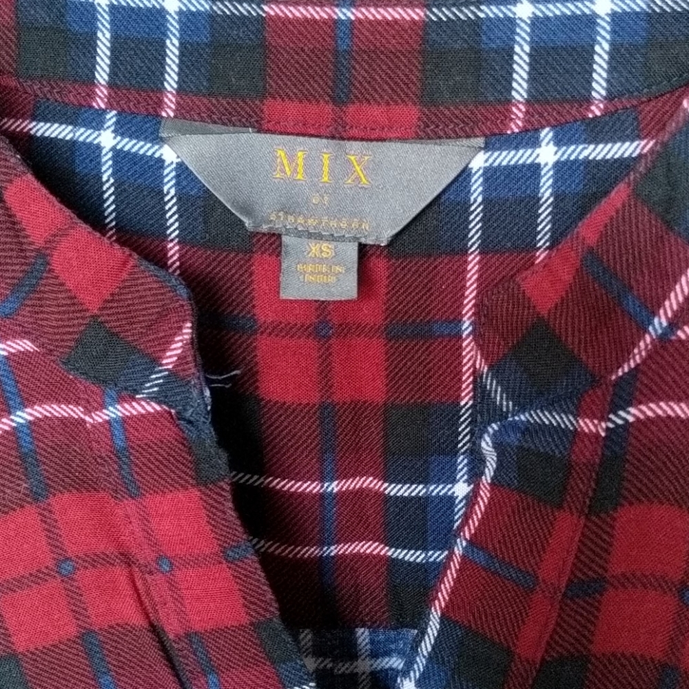 Mix By Hawthorn Stitch Fix Flannel Pullover Shirt View 3